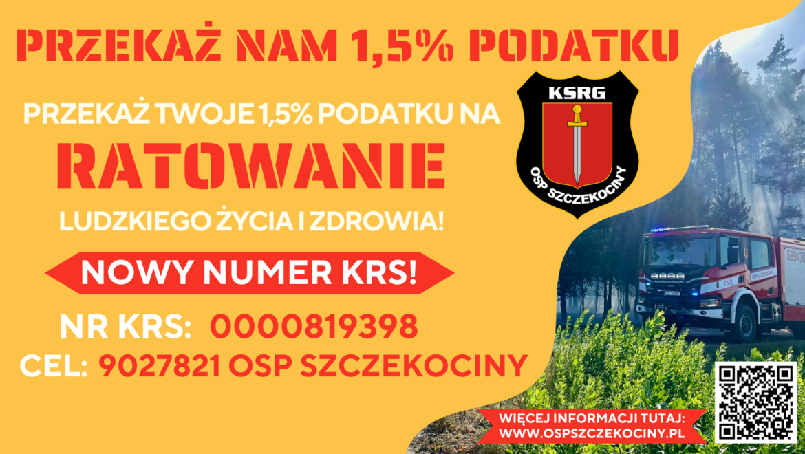 1,5 % podatku dla OSP Szczekociny