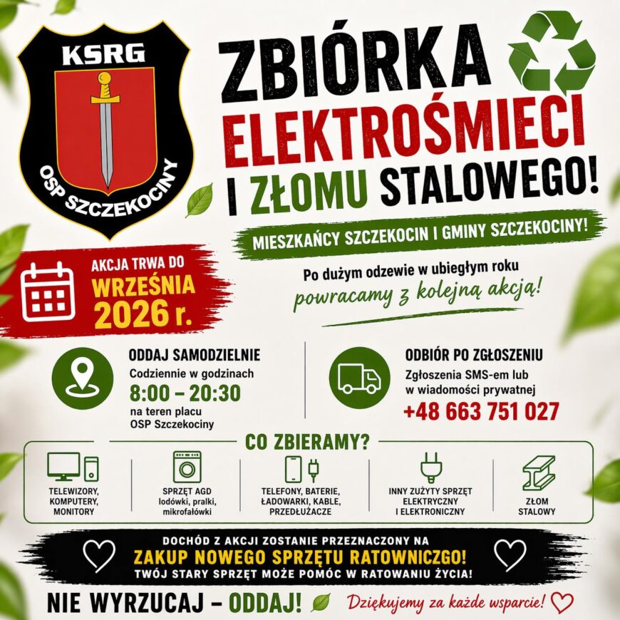 Zbiórka elektrośmieci i złomu stalowego ♻️
